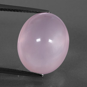 Quartzo rosa rosa natural 13,84ct, transparente, transparente/translúcido