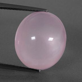 Quartzo rosa rosa natural 11,79ct, transparente, transparente/translúcido