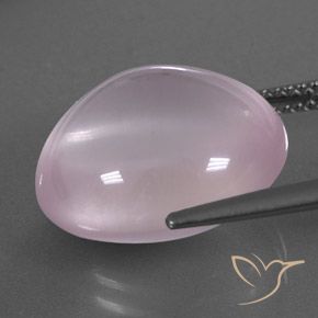 Quartzo Rosa Rosa chiclete Natural 13.93ct, Transparente, Transparente/Translúcido