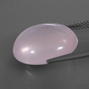 Quartzo rosa rosa natural 13,52ct, transparente, transparente/translúcido