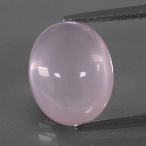 Quartzo rosa rosa natural 5,88ct, transparente, transparente/translúcido