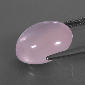 Quartzo rosa rosa natural 8,30ct, transparente, transparente/translúcido
