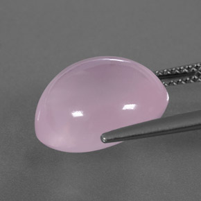 Quartzo rosa rosa natural 8,37ct, transparente, transparente/translúcido