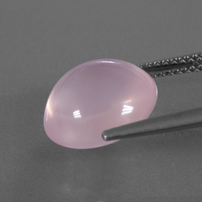 Quartzo rosa rosa natural 6,24ct, transparente, transparente/translúcido