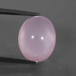 Quartzo rosa rosa natural 6,54ct, transparente, transparente/translúcido