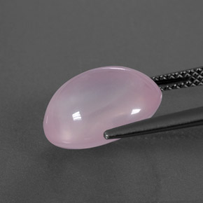 Quartzo rosa rosa natural 6,54ct, transparente, transparente/translúcido