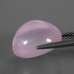Quartzo rosa rosa natural 11,23ct, transparente, transparente/translúcido