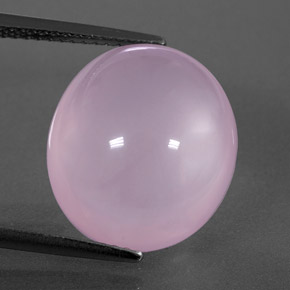 Quartzo rosa rosa natural 11,45ct, transparente, transparente/translúcido