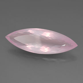 Quartzo Rosa Rosa Natural 26.62ct, Marquesa, Transparente