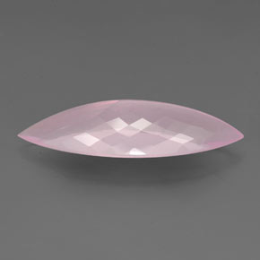 Quartzo Rosa Rosa Natural 26.62ct, Marquesa, Transparente