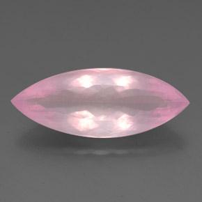 Quartzo rosa rosa natural 25,46ct, marquise, transparente