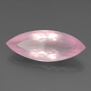 Quartzo rosa rosa natural 25,46ct, marquise, transparente