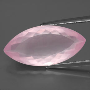 Quartzo rosa rosa natural 8,05ct, marquise, transparente