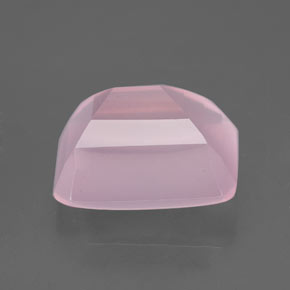 Quartzo rosa rosa natural 5,66ct, corte esmeralda, transparente