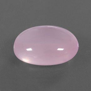 Quartzo rosa rosa natural 31,73ct, corte oval, transparente