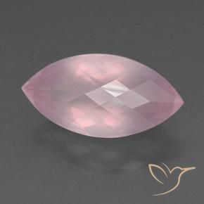 Quartzo rosa rosa natural 23,77ct, marquise, transparente