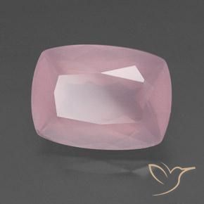 Quartzo Rosa rosa rosa Natural 34.92ct, Almofada, Transparente