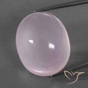 Quartzo rosa rosa natural 43,12ct, corte oval, transparente