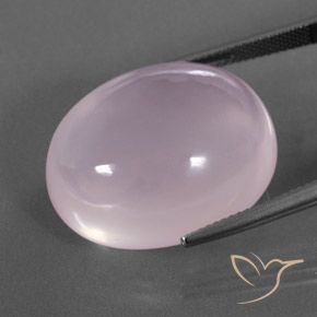 Quartzo rosa rosa natural 43,12ct, corte oval, transparente