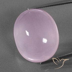 Quartzo rosa oval de 35,51 quilates, 22,7 x 18,6 mm da África do Sul, Photo A