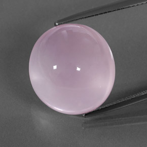 Quartzo rosa rosa natural 20,12ct, corte oval, transparente