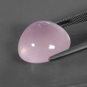 Quartzo rosa rosa natural 20,12ct, corte oval, transparente