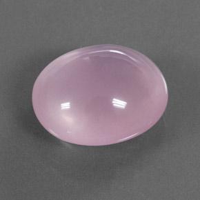 Quartzo rosa rosa natural 16,60ct, corte oval, transparente