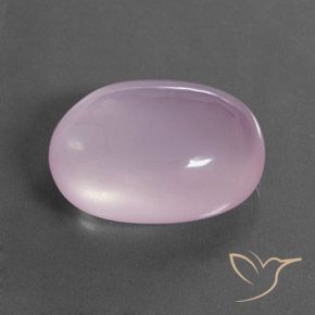Quartzo Rosa Rosa Cereja Claro Natural 44.34ct, oval, Transparente
