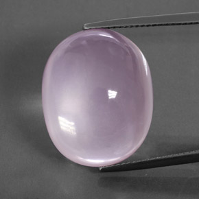 Quartzo rosa rosa natural 30,20ct, corte oval, transparente