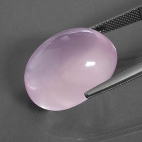 Quartzo rosa rosa natural 30,20ct, corte oval, transparente