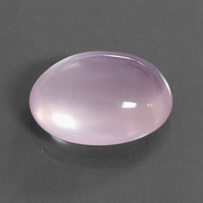 Quartzo Rosa Rosa Cereja Claro Natural 14.55ct, Corte Oval, Transparente