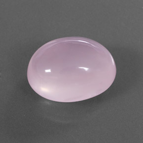 Quartzo rosa rosa natural 20,95ct, corte oval, transparente