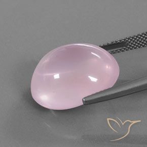Quartzo Rosa Luz rosa Natural 18.82ct, oval, Transparente