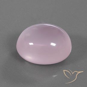 Quartzo rosa rosa natural 23,48ct, corte oval, transparente