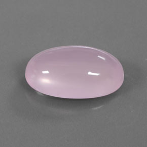Quartzo rosa rosa natural 15,46ct, corte oval, transparente