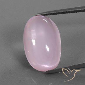 18.72ct Natural Luz rosa Quartzo Rosa, oval, Transparente