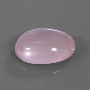 Quartzo rosa rosa natural 18,40ct, corte oval, transparente