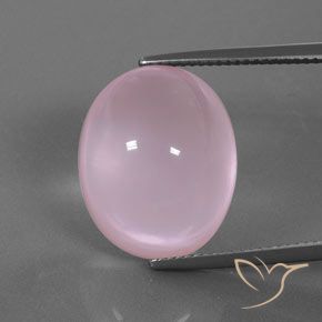 18.44ct Natural rosa médio Quartzo Rosa, oval, Transparente