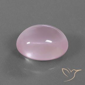 Quartzo Rosa rosa médio Natural 18.44ct, oval, Transparente