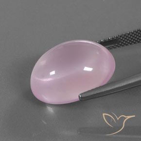 Quartzo Rosa rosa médio Natural 18.44ct, oval, Transparente