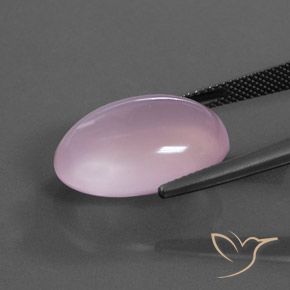 Quartzo Rosa Rosa Cereja Claro Natural 16.19ct, oval, Transparente