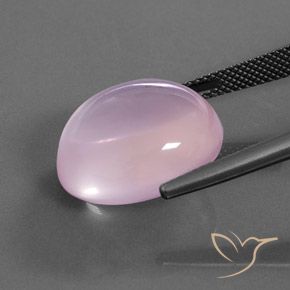 Quartzo Rosa Luz rosa Natural 19.21ct, oval, Transparente