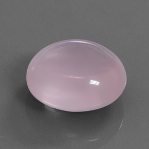Quartzo rosa rosa natural 28,86ct, corte oval, transparente