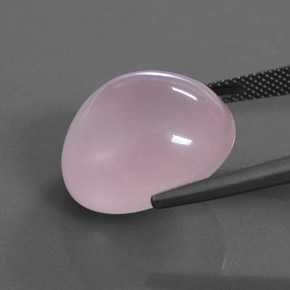 Quartzo rosa rosa natural 24,19ct, transparente, transparente/translúcido