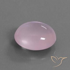 Quartzo rosa rosa natural 18,77ct, corte oval, transparente