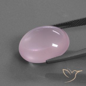 Quartzo Rosa rosa médio Natural 17.81ct, oval, Transparente