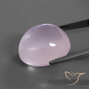 Quartzo rosa rosa natural 37,51ct, corte oval, transparente