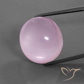 27.63ct Natural Luz rosa Quartzo Rosa, oval, Transparente/Translúcido