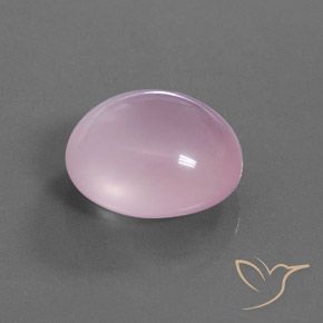 Quartzo Rosa Luz rosa Natural 27.63ct, oval, Transparente/Translúcido