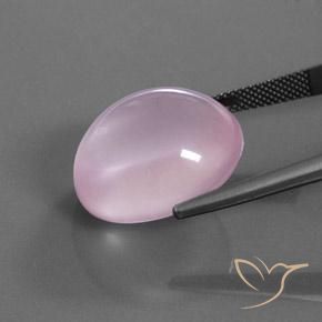 Quartzo Rosa Luz rosa Natural 26.24ct, oval, Transparente